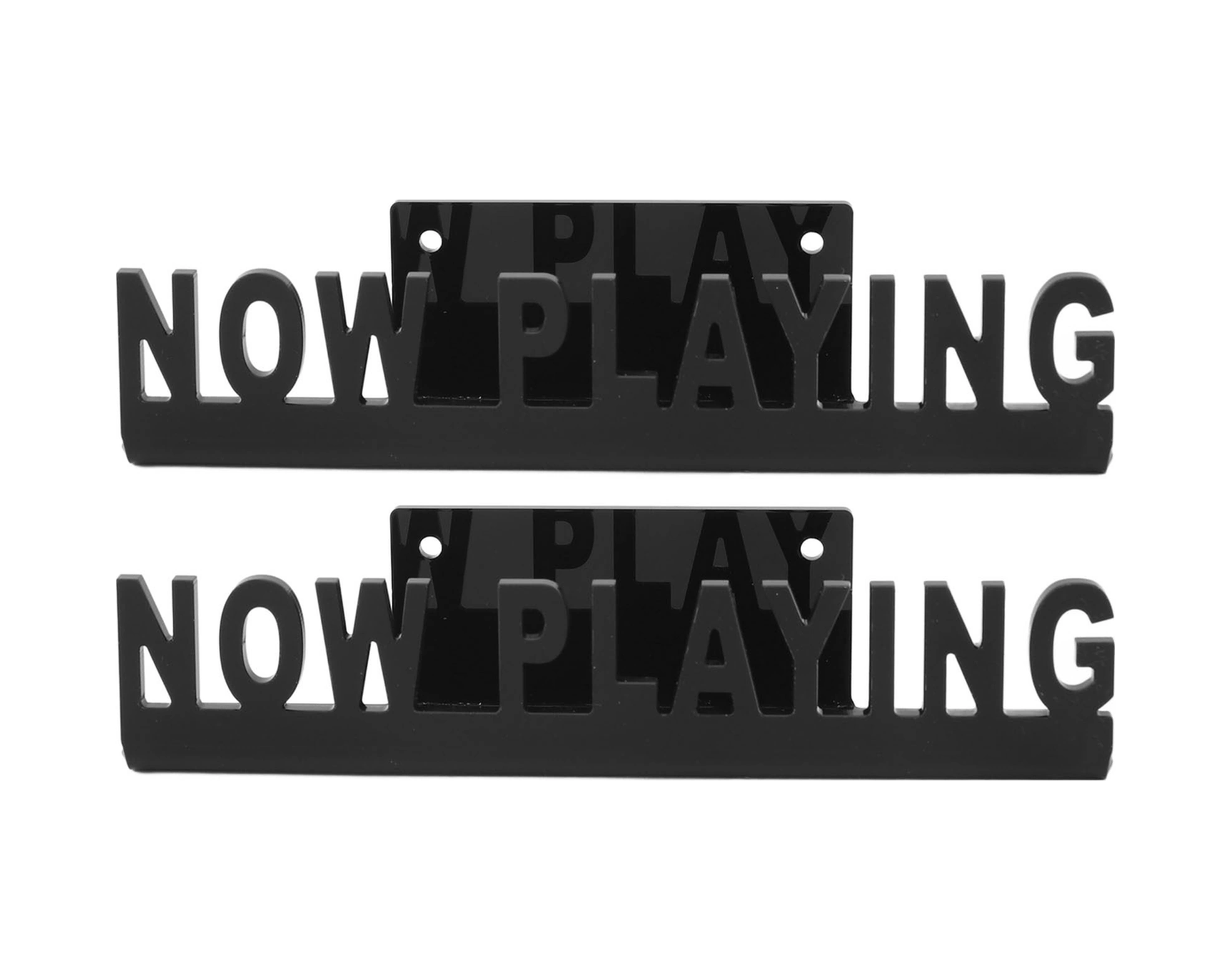 Konesam Akrilik Duvarlı Vinil Plak Tutucu - "now Playing" Desenli Gösterim Rafı, Müzik Koleksiyonunuz İçin Stüdyo Dekoru, Beyaz