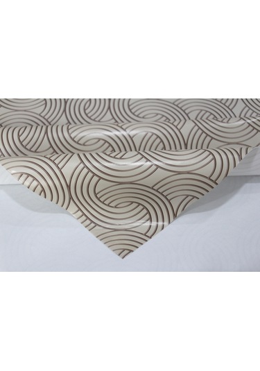 Astarlı Silinebilir Pvc Muşamba Masa Örtüsü 107-a-kahve