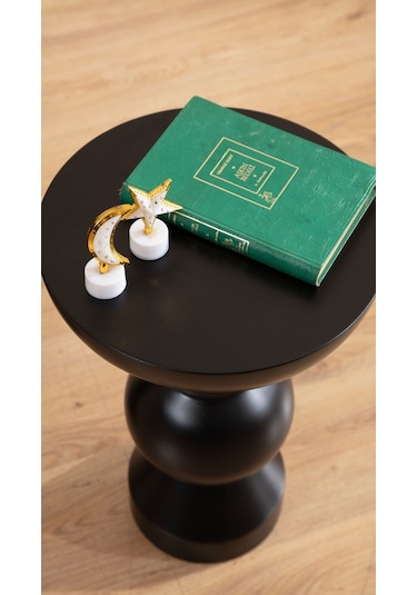 Mantar Sehpa 2'li Siyah Takım