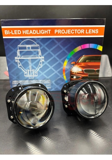 Bi-led Mercek Far 2,5inch Projektör Ledli Far Göbeği-üstün Aydınlatma