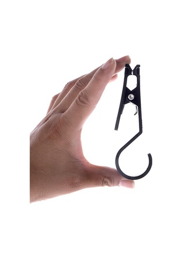 Lemestar Kamp Çadırı Sabitleme Kancaları - 4 Adet Pp Malzeme, Hafif Ve Dayanıklı, Çadır, Perde, Mutfak Ürünleri İçin Asma Kancası Siyah