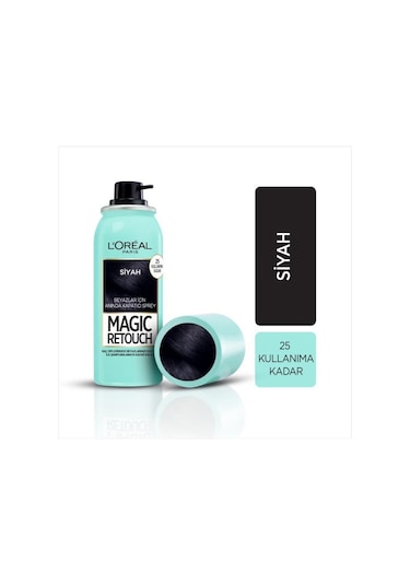 L'Oréal Paris Magıc Retouch Beyaz Dipleri Kapatıcı Sprey - Sıyah