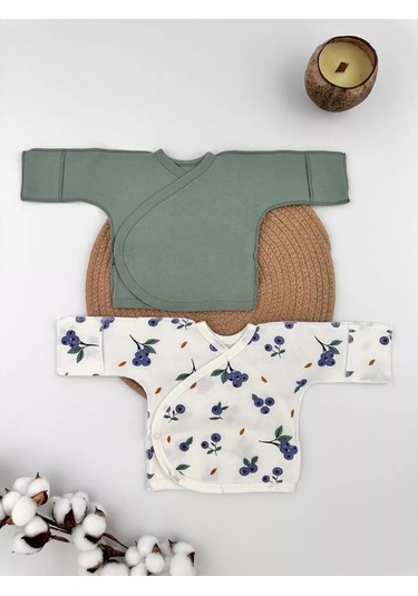 Svetik Yenidoğanlar İçin Tüy İle Astarlanmış Bodyler 2'li Set 186948375 Wasabi