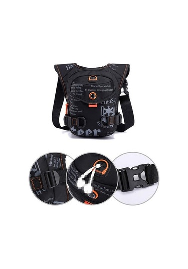 Erkekler İçin Pratik Ve Dayanıklı Motosiklet Seyahat Çantası, Hiking Ve Askeri Kullanıma Uygun Kalça Kemeri Bum Bag Bel Paketi, Fonksiyonel Ve Şık Tasarım Siyah