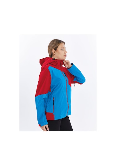 Mapamyumco Windbreaker Kadın Ceket-mavi-kırmızı