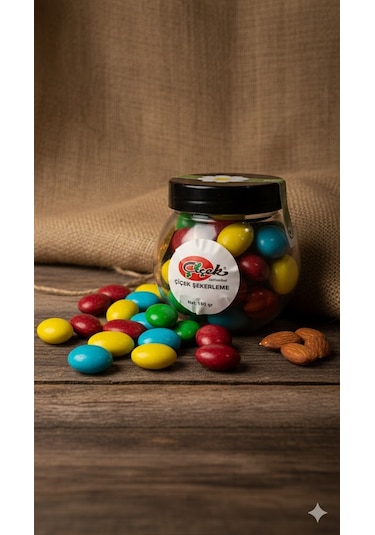 Renkli Çikolatalı Badem Draje 100 Gr