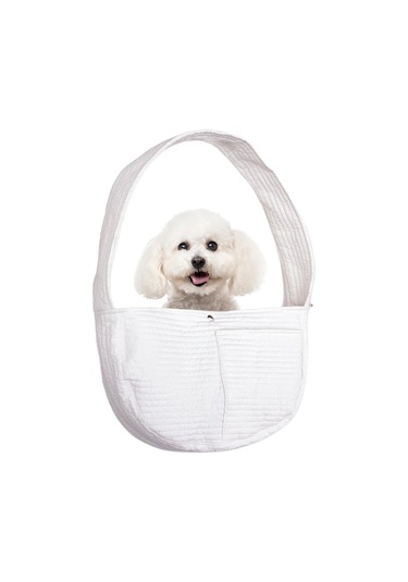 Homyl Taşınabilir Pet Seyahat Çantası Crossbody 9kg-beyaz