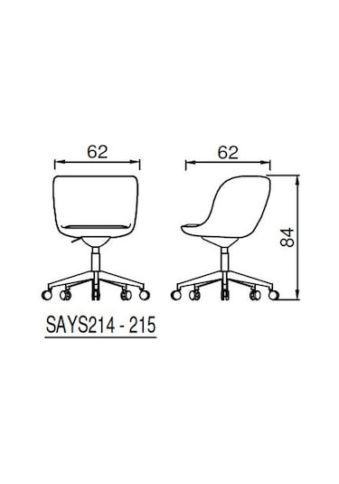 Rapido Rapido Say Çalışma Koltuğu - Kiremit