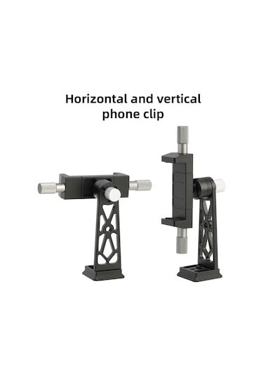 Vkemall Alüminyum Telefon Tutucu 360 Döner 60-90mm Arca Uçlu Tripod Mikrofon Işık Uyumlu