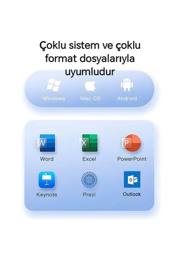 Global S7 Pointer Dijital Led Ekran Şarj Edilebilir Lazer Sunum Kalemi