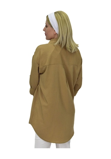 Kadın Gofre Gömlek Bgl-st03697 001