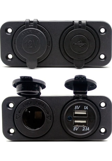 Concord Ch-31 Çift Usb Girişli 1a 2.1a Usb Araç Şarj