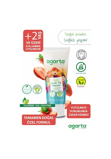 Agarta Doğal Çocuk Diş Macunu 75 ML