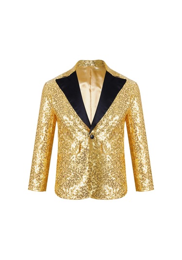 Bordo Çocuk Erkek Köpüklü Payetler Blazer Ceket Düğün Akşam Parti Dans Bir Düğme Resmi Takım Elbise Bordo