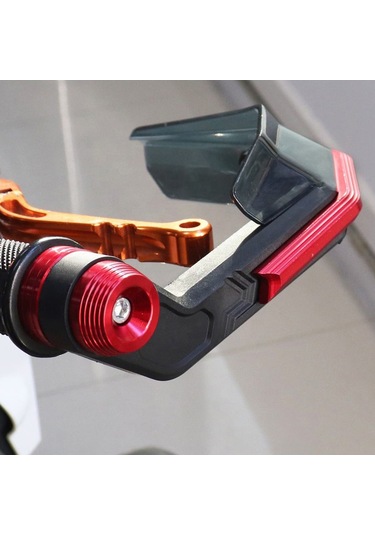 Motosiklet Handguards, Eloksallı Motosiklet Handguards Kırmızı K21695r Kızıl