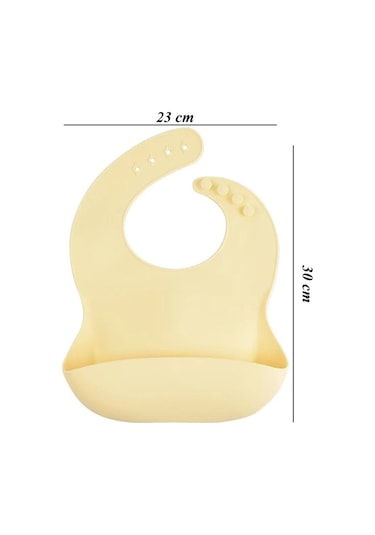 Jojobebek Çocuk Silikon Mama Önlüğü (SARI RENK)