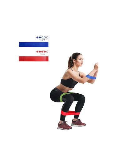 Trendpoint 2 Li Farklı Dirençte Aerobik Bandı Pilates Squat Çalış