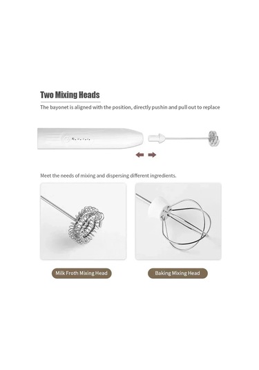 2 İn 1 Usb Şarj Edilebilir Elektrikli Yumurta Çırpıcı Mini Blender Viski Kahve Mikser Alet Ev İçin Çift Kafa Süt Pişirme Mikser Bar Kırmızı Kırmızı