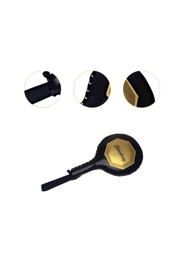 Pazly Suntek Taekwondo Kick Pad Kickboks Sparring Antrenman Siyah Altın Siyah - Altın