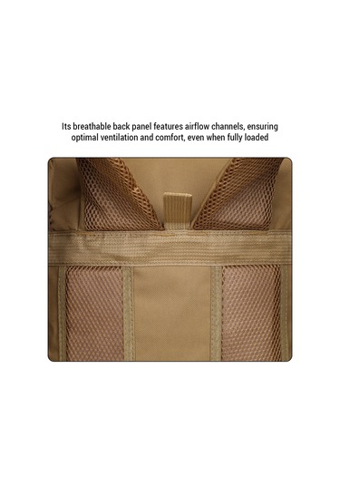 Ranyeek Geniş Kapasiteli Kamp Sırt Çantası - Çok Bölmeli Dayanıklı Kumaş Gezi Çantası Haki