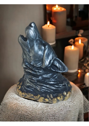Kurt Tütsülük Figür Biblo Dekoratif Kurt 20cm