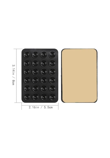 Cbtx Telefonlar İçin 10 Adet Silikon Vantuz Yapışkanlı Montaj Kaymaz Vantuz Pedleri Ayna Duş Telefon Tutucu - Turuncu