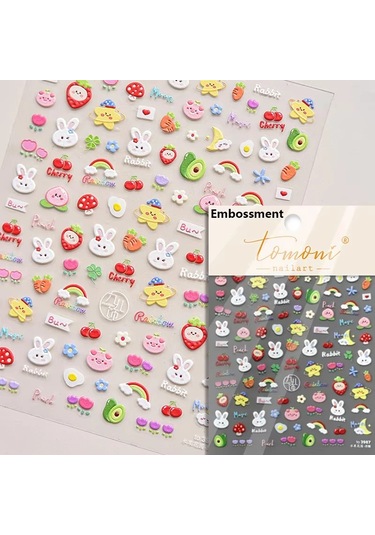 Pembe Saydam Şeftali Jöle Doku 5d Yumuşak Kabartmalı Kabartmalar Kendinden Yapışkanlı Nail Art Etiketler Sevimli Meyve 3d Manikür Çıkartmaları Grimsi Kahverengi