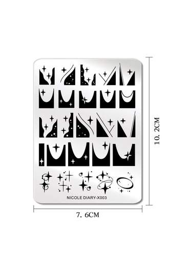 Nicole Diary Metal Stampa Tabakası X003 56250