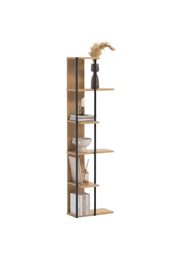 Lagomood Feza Köşe Kitaplık Meşe