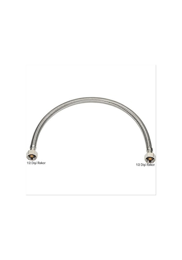 50 Cm 1/2 1/2 Rekorlu Flex Bağlantı Hortumu 1-2 1-2