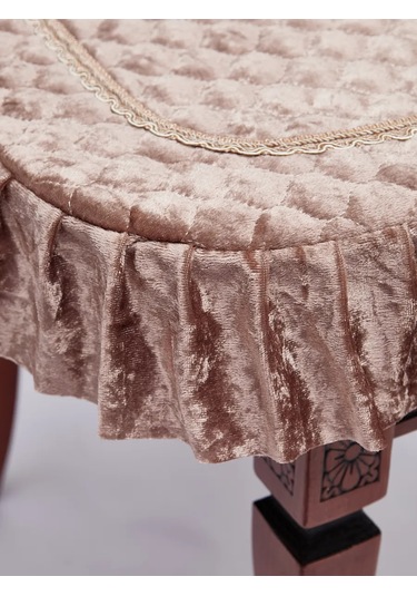 Burush Döşeme Minderi 50x50cm, Fermuarlı 127595732 Koyu Bej