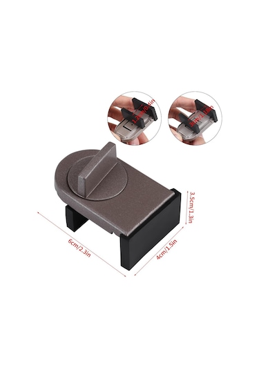 Ayarlanabilir Sürgülü Kapı Pencere Kilidi Bebek Hırsızlık Önleyici Bebek Emniyet Kilidi Çocuk Kilidi Durdurucu Kama