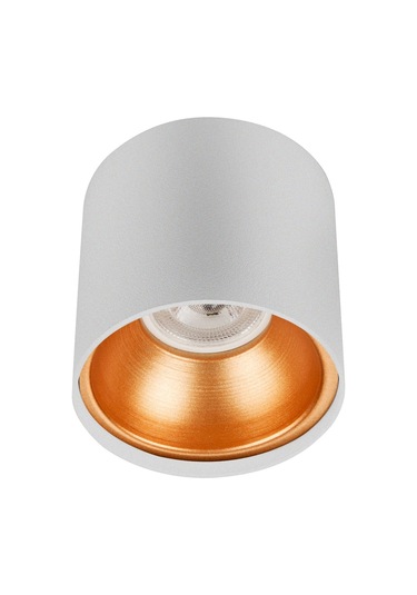 Spot Lamba Led 7W Silindir Beyaz-Bakır Duvar Aydınlatma Armatür