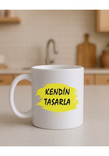 Kendin Tasarla Bardak - Kişiye Özel Bardak Satıya Sor 2 Düz Beyaz Kupa