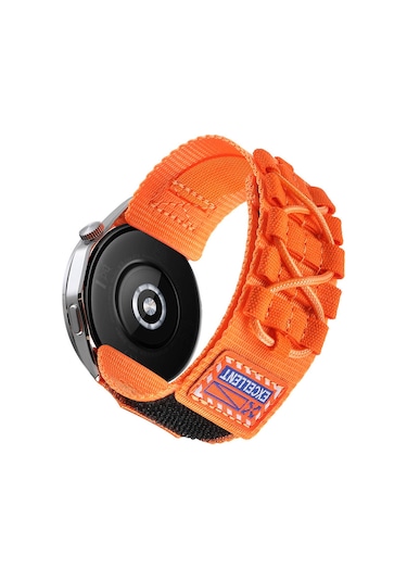 Goocamp Huawei Gt2 46mm Krd-112 22mm Orbital Örgülü Halat Tasarımlı Naylon Kumaş Has