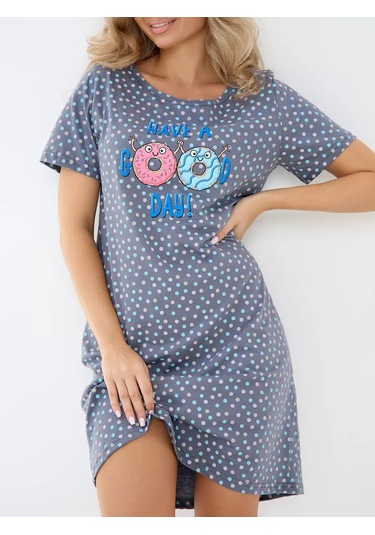 Rusteks Mg Pamuklu Geceleri Gömlek 248561184 Gri