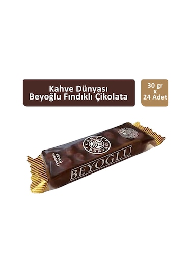 Kahve Dünyası Beyoğlu Sütlü Fındıklı Çikolata 24 x 30 G