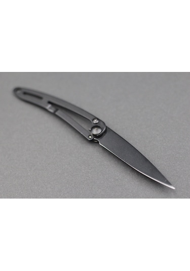 Deejo Kamp 15g, Pocket Knife, Black Naked, Art Deco, Cable Dee103 Gri