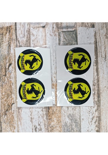 Ferrari Sticker Slikonlu 4x Yeni Model V2