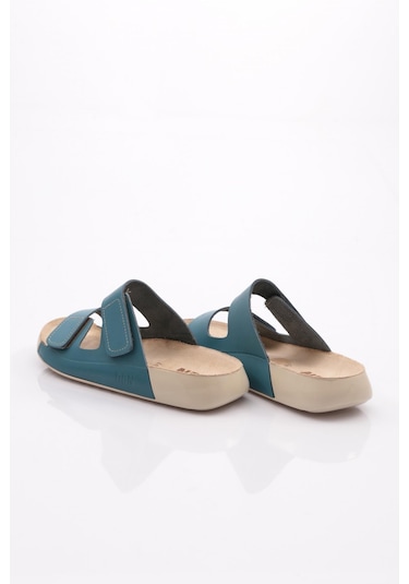 Dgn P27 Kadin Çift Bantli Terlik P27-1512-R1161 Mavi