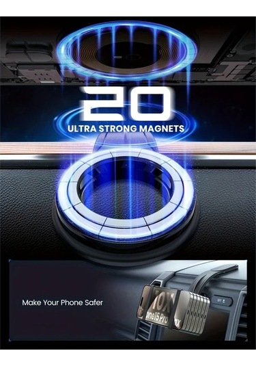 Primepickings Fleximounts Magnetic Araç Telefon Tutucu Çıkarılabilir Bükülebilir Alüminyum Kol