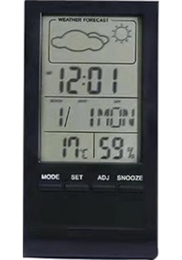 Jzcat Mini Dijital Termometre Kapalı Higrometre Siyah