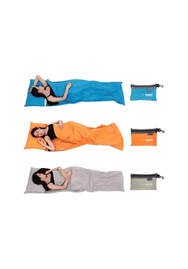 Tomshoo 70 210cm İpek Kumaş Uyku Tulumu Astarı Mavi