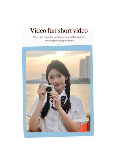 4k Dijital Kamera Taşınabilir 48 MP 2.8" Ips Ekran Titreşim Önleyici 16x Zoom