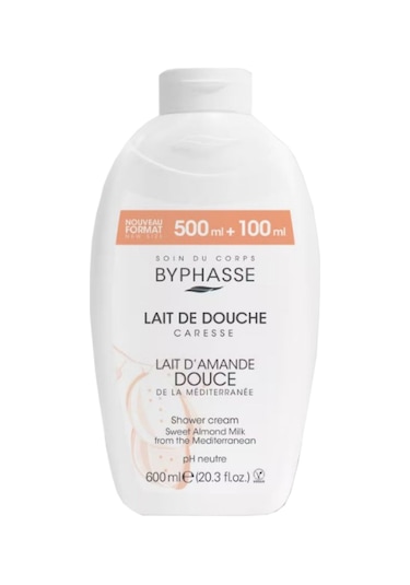 Byphasse Caresse Tatlı Badem Sütlü Kremli Duş Jeli 600 ML
