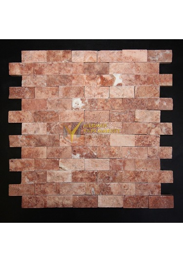 Kırmızı Traverten Patlatma Mozaik (492479283)