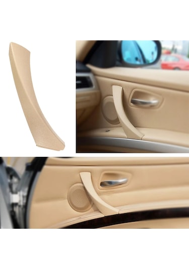 Bej Sağ-sağ/sol Yan İç Kapı Paneli Kolu Çekme Trim Kapağı Bmw E90 E91 3