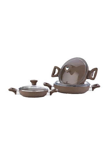 Saflon Granit Line 6 Parça 18-20-22 CM Sahan Set