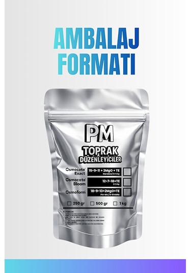 Osmocote Exact Standard 15-9-11 + 2mgo + Te 8-9 Ay Kontrollü Salınımlı Gübre 1 Kg 50 G