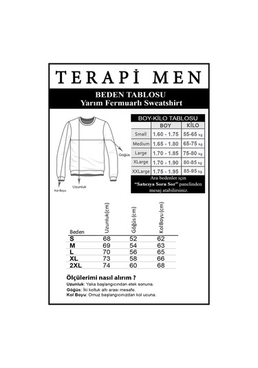 Erkek Füme Yarım Fermuarlı Basic Düz Sweatshirt Füme